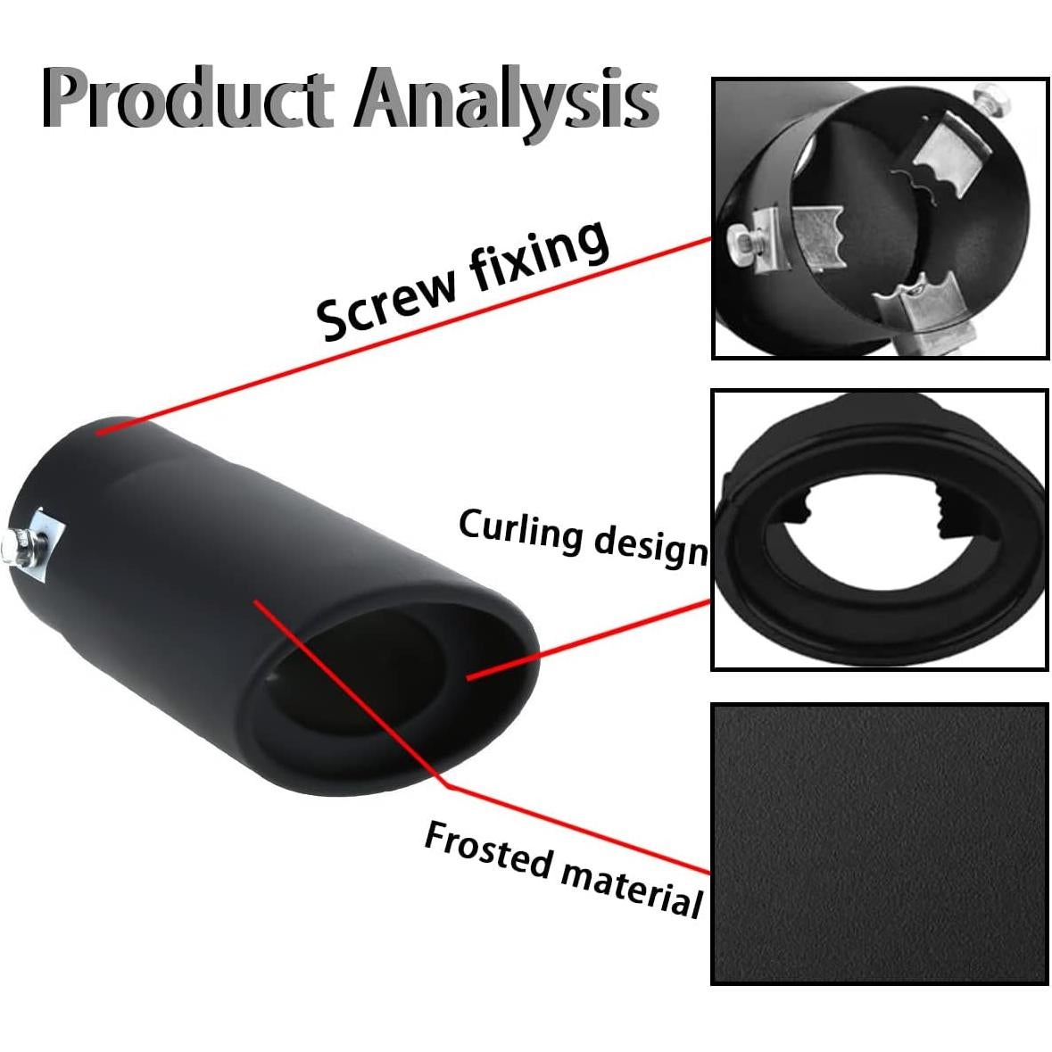 Punta de Escape Universal AICEL 14 cm Acero Inoxidable Cromado