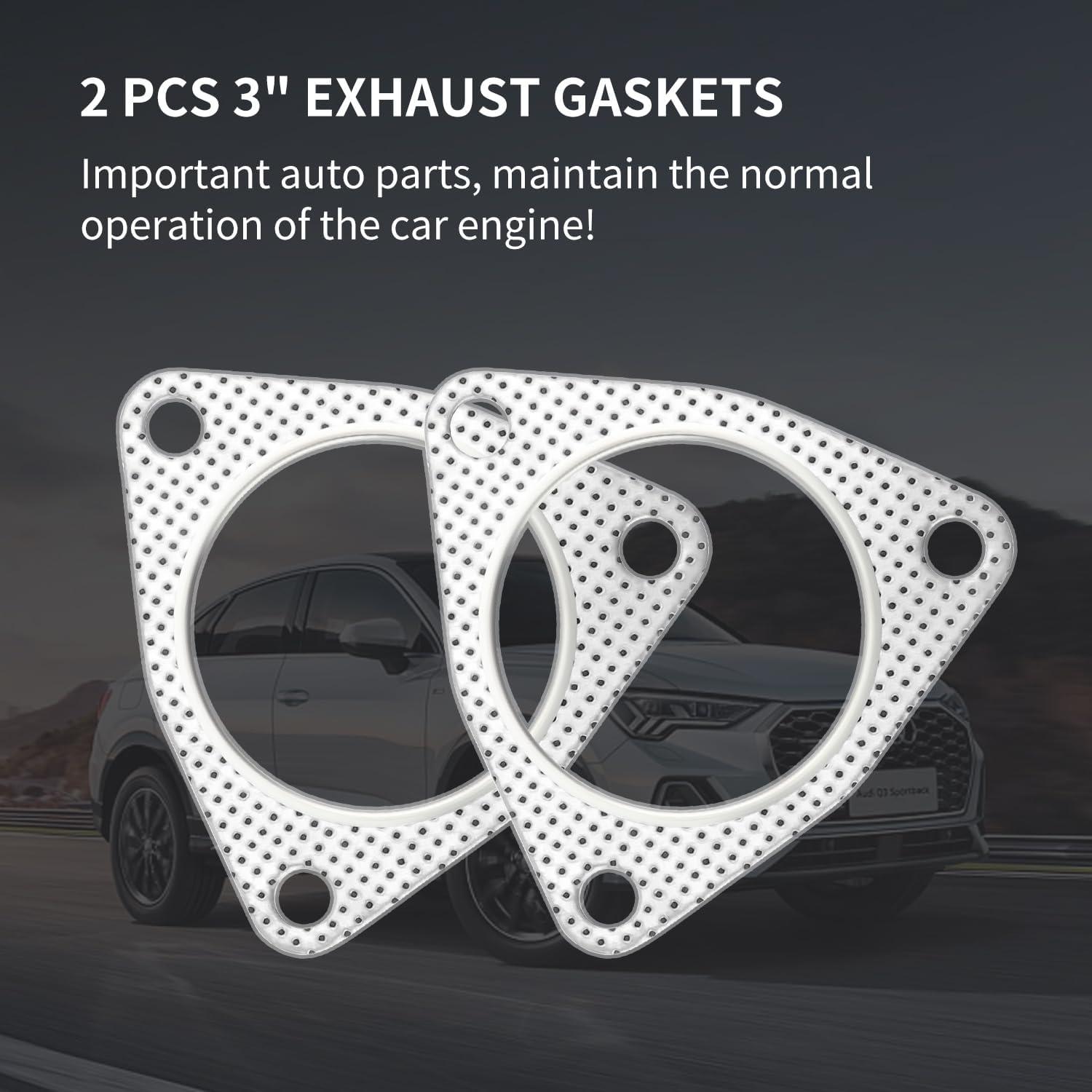 Juego de Juntas de Escape Junecarp 3" Triple Agujero Alta Calidad