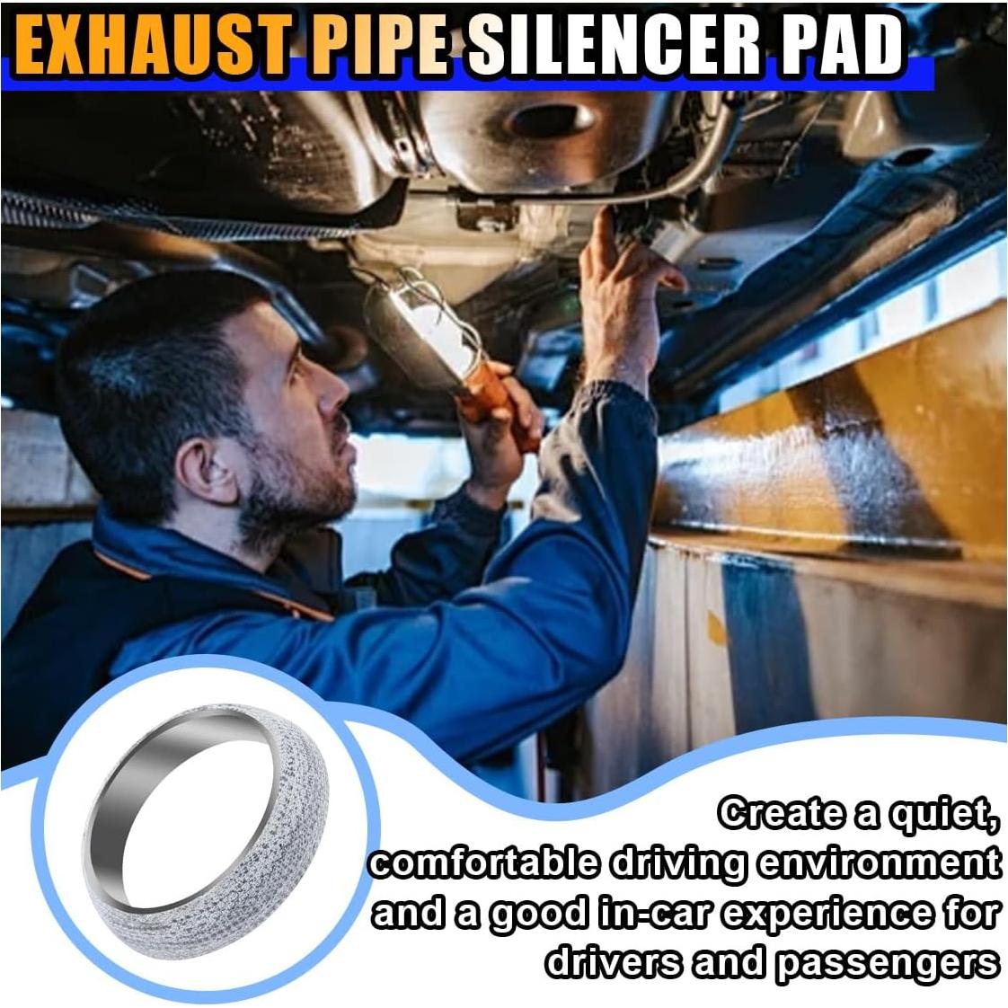 Junta de Colector de Escape JOYCOURT 60mm Grafito Acero Inoxidable