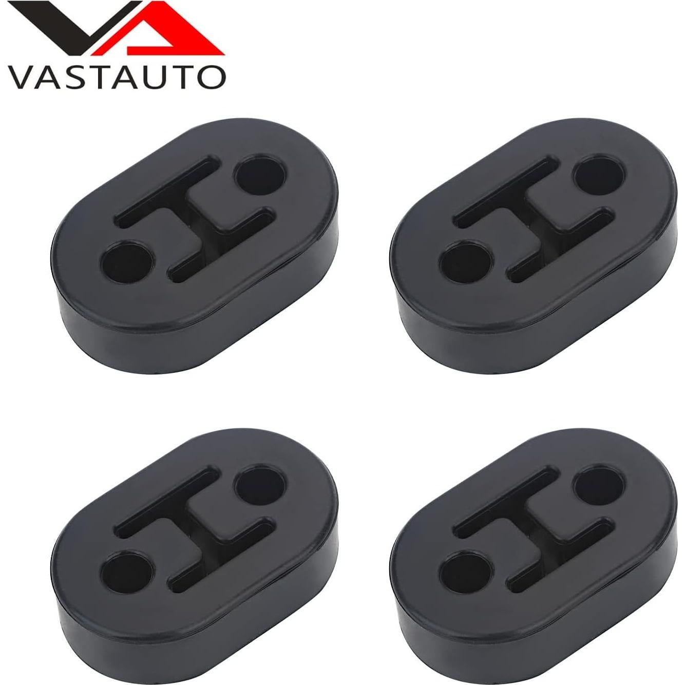 Soporte de Goma para Escape VASTAUTO 4 Pcs 12mm Alta Resistencia