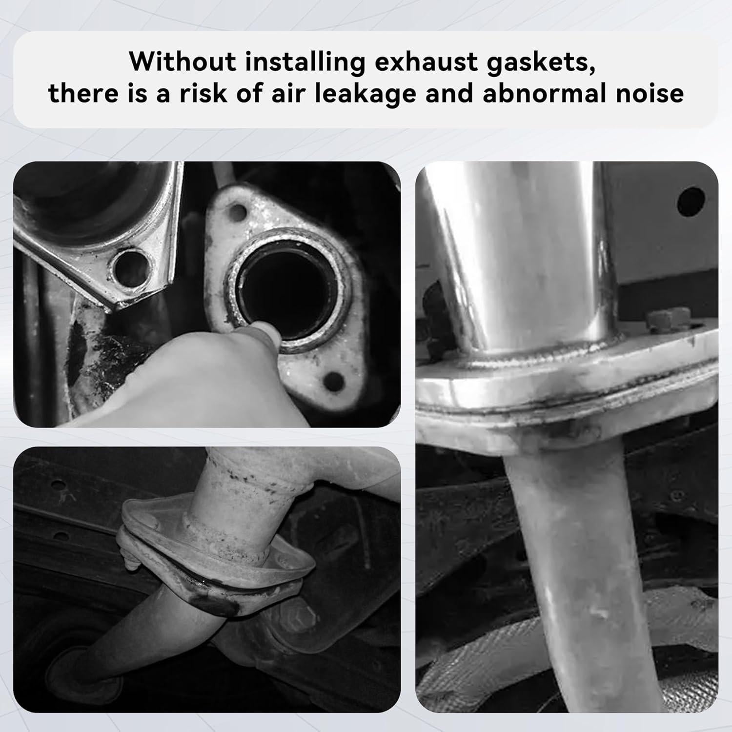 Junta de Escape Tioollev 5.08cm Kit de Reparación con Tornillos