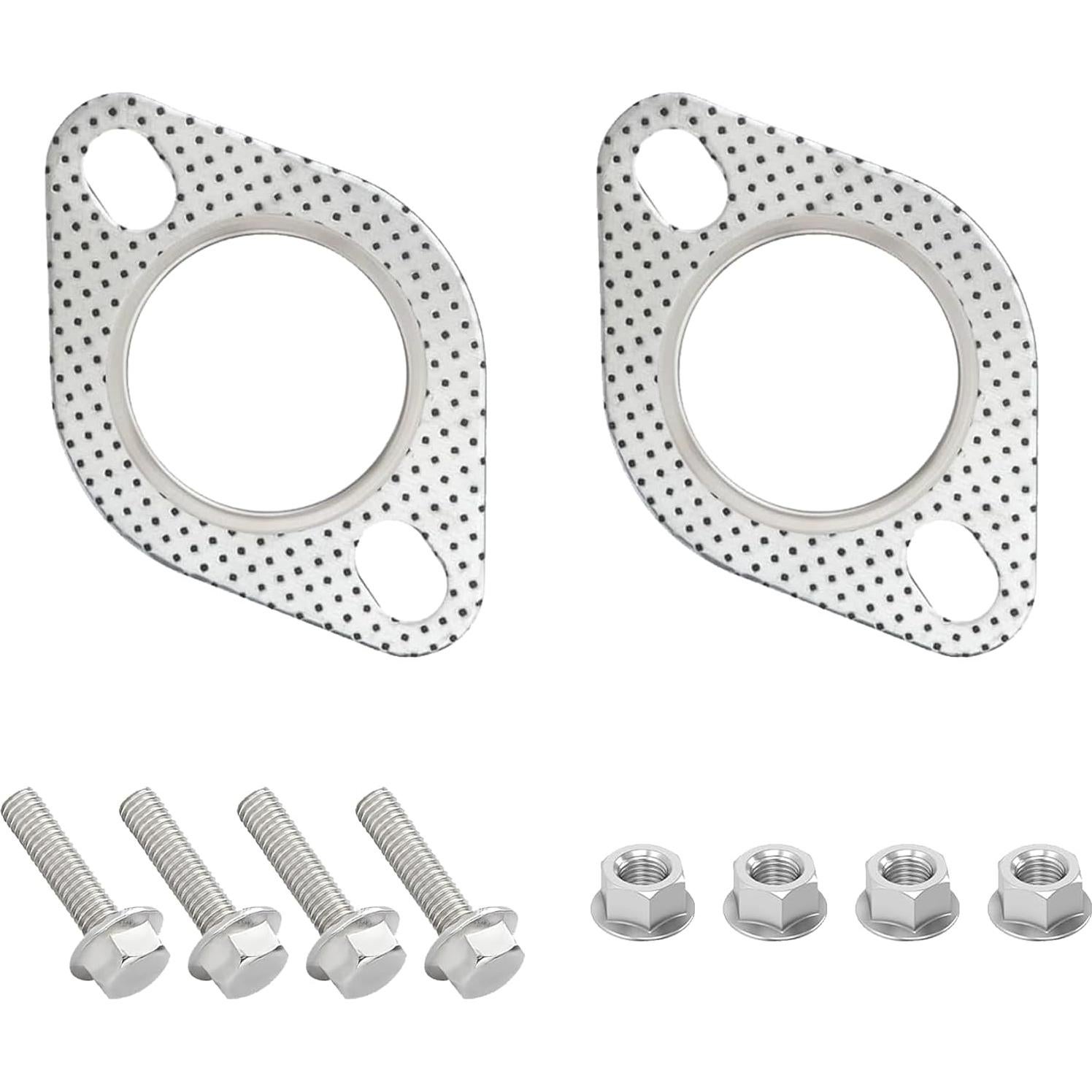 Junta de Escape Tioollev 5.08cm Kit de Reparación con Tornillos