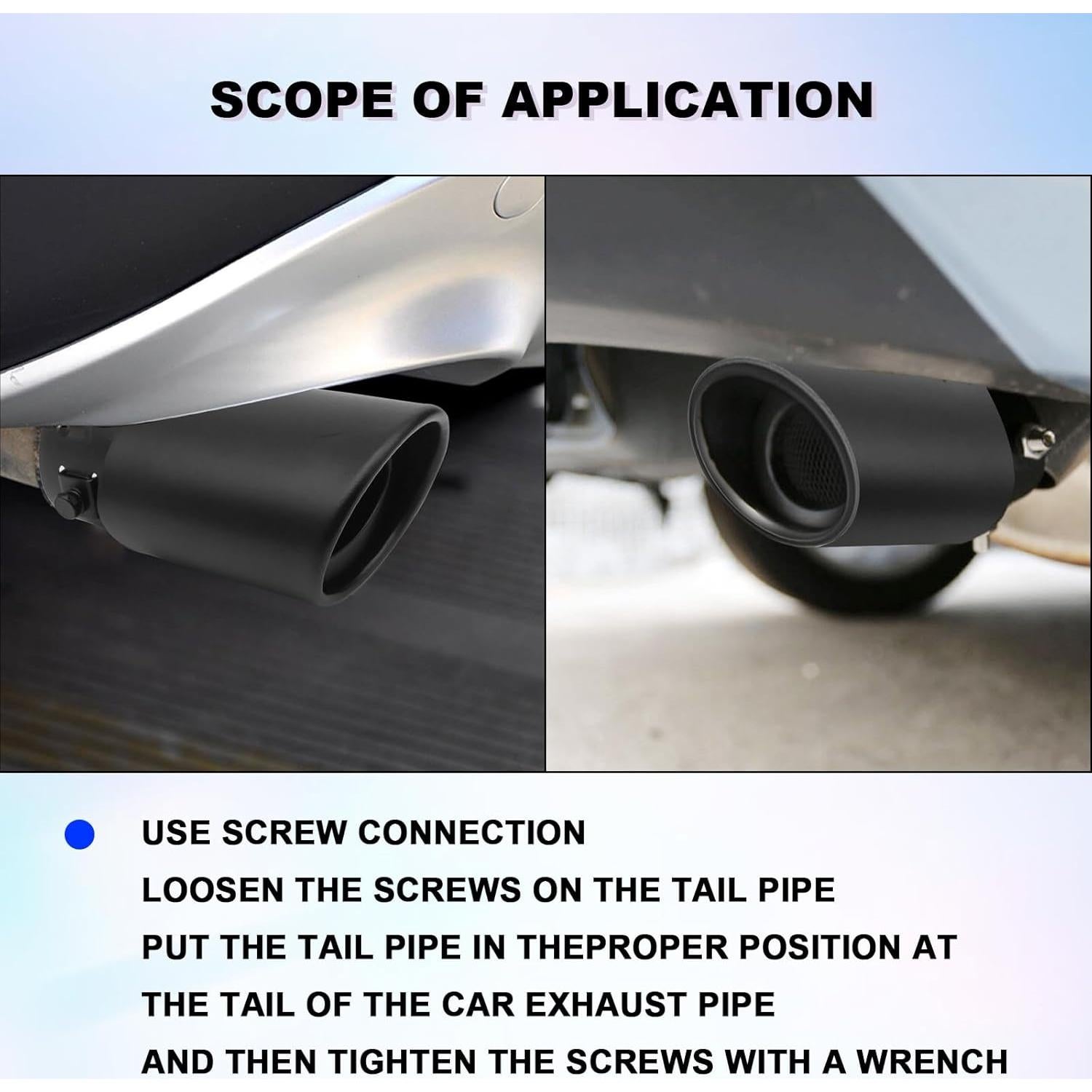 Tubo de Escape Recto CmeRto Acero Inoxidable 6.3cm a 8.3cm