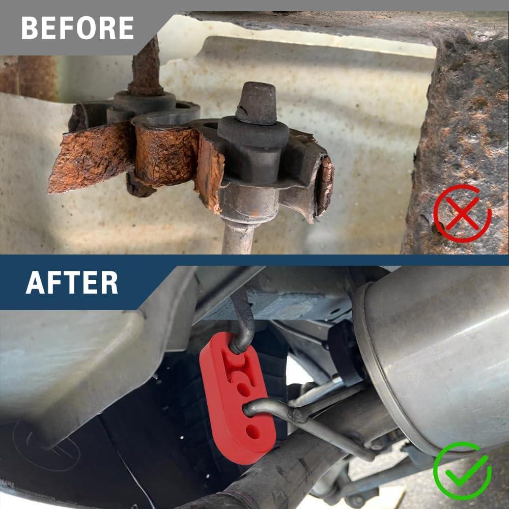 Soporte de Escape de Goma CHRYMUM 4 Agujeros Universal