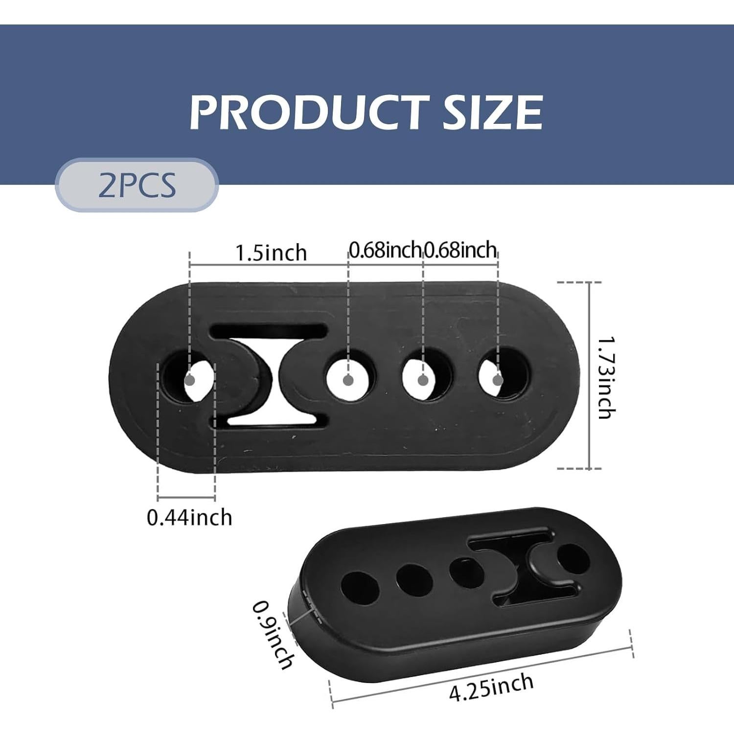 Soporte de Silenciador de Goma Ferianl 4 Agujeros 110mm