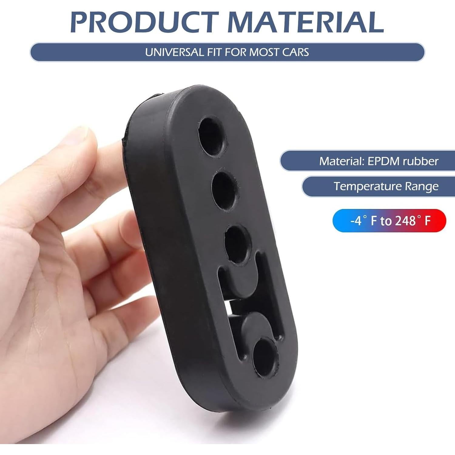 Soporte de Silenciador de Goma Ferianl 4 Agujeros 110mm