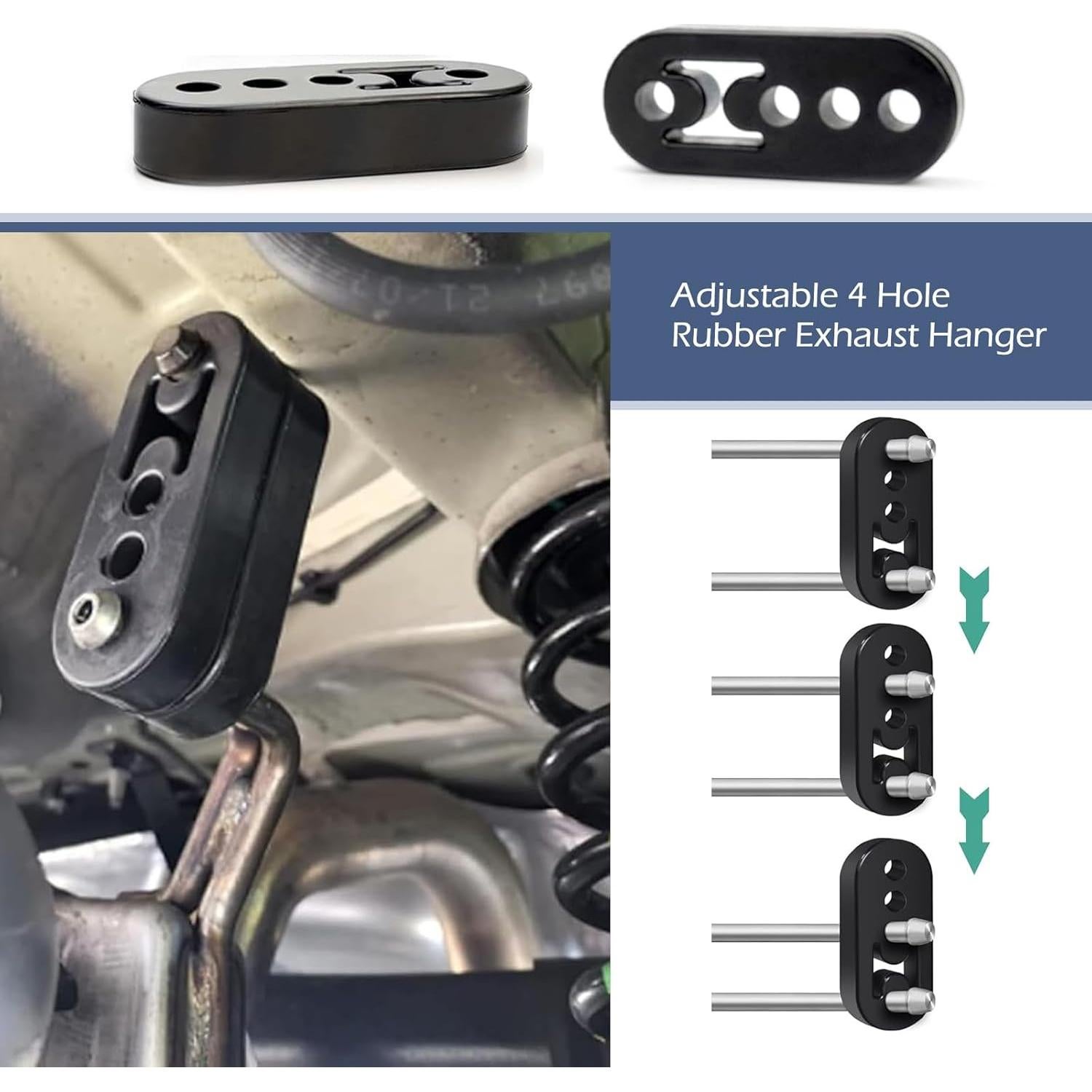 Soporte de Silenciador de Goma Ferianl 4 Agujeros 110mm
