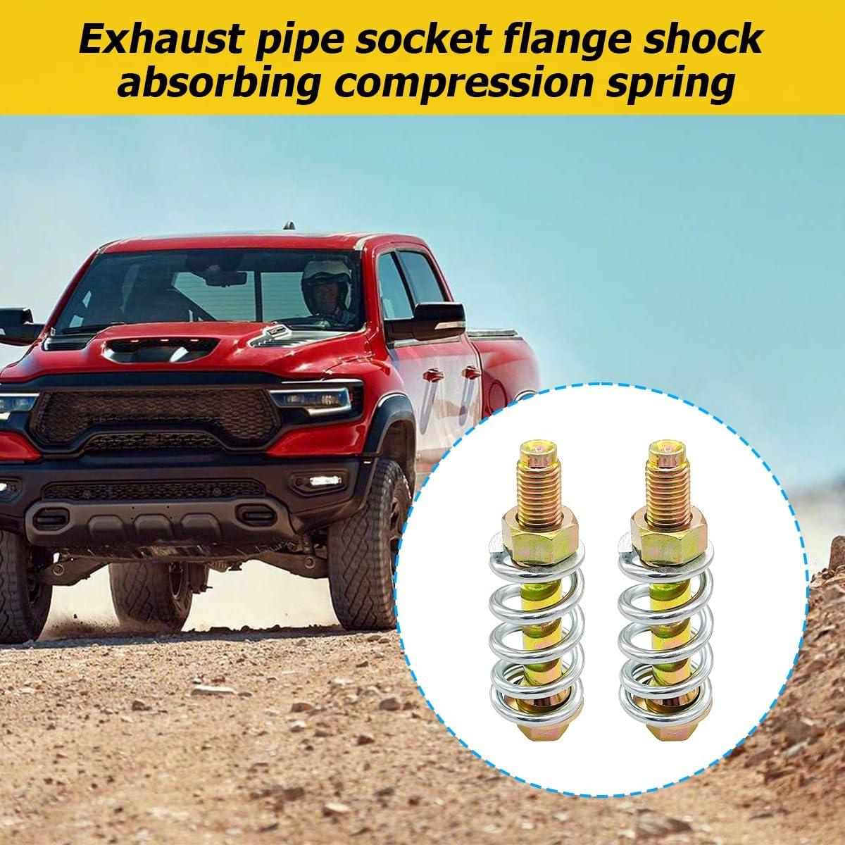 Kit de Tornillo y Tuerca de Resorte de Escape Zipelo 2PCS