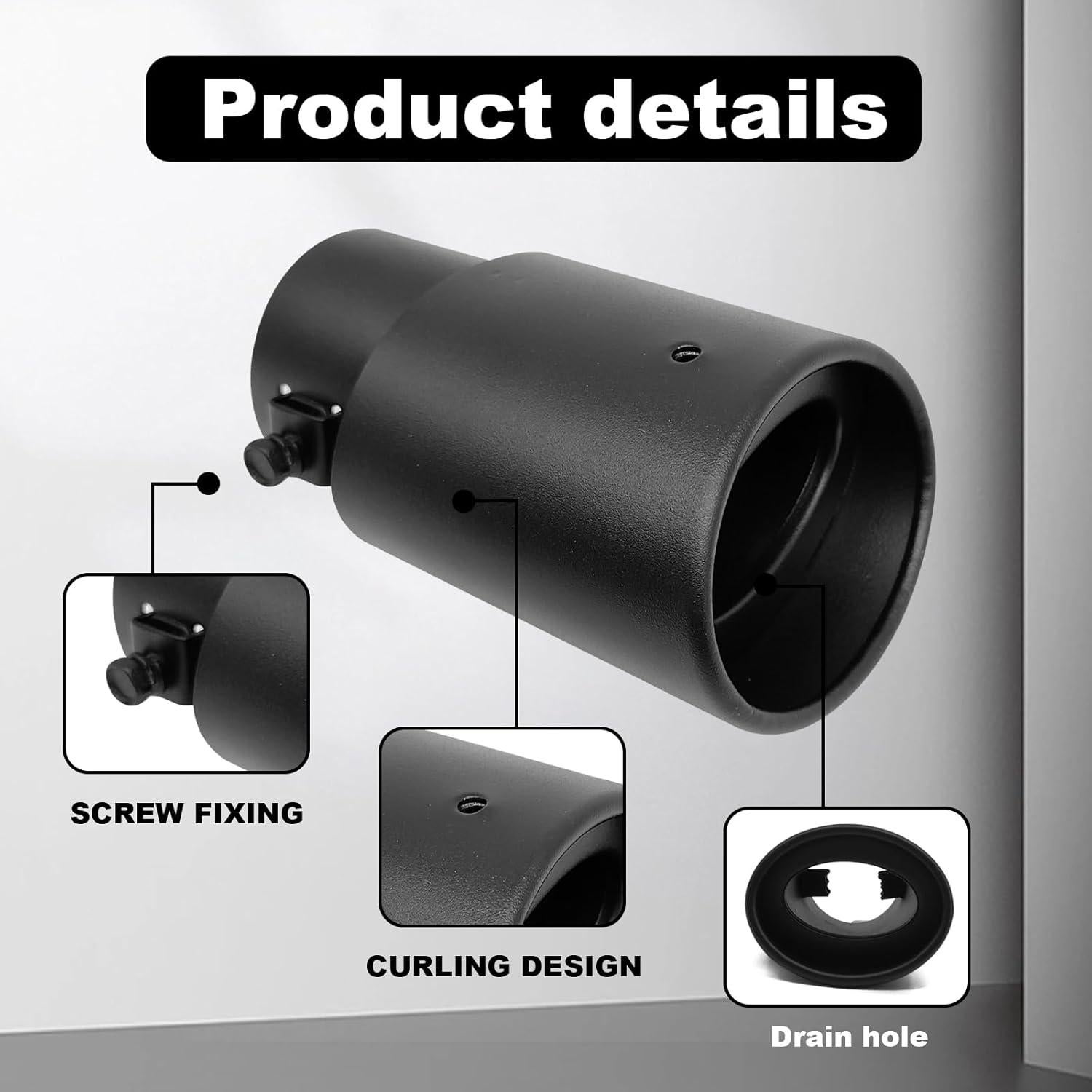 Punta de Escape de Acero Inoxidable Stymart 13.72 cm Cromado
