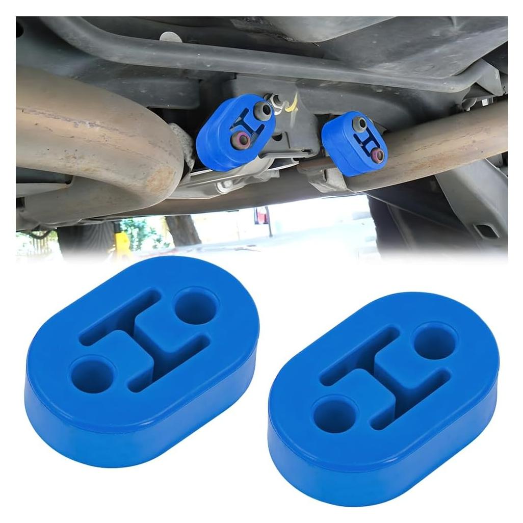 Soporte de Escape de Coche Osilly 2 Piezas Goma Azul 12mm