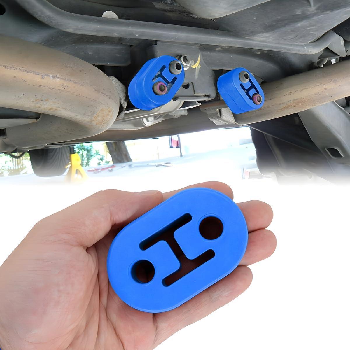 Soporte de Escape de Coche Osilly 2 Piezas Goma Azul 12mm