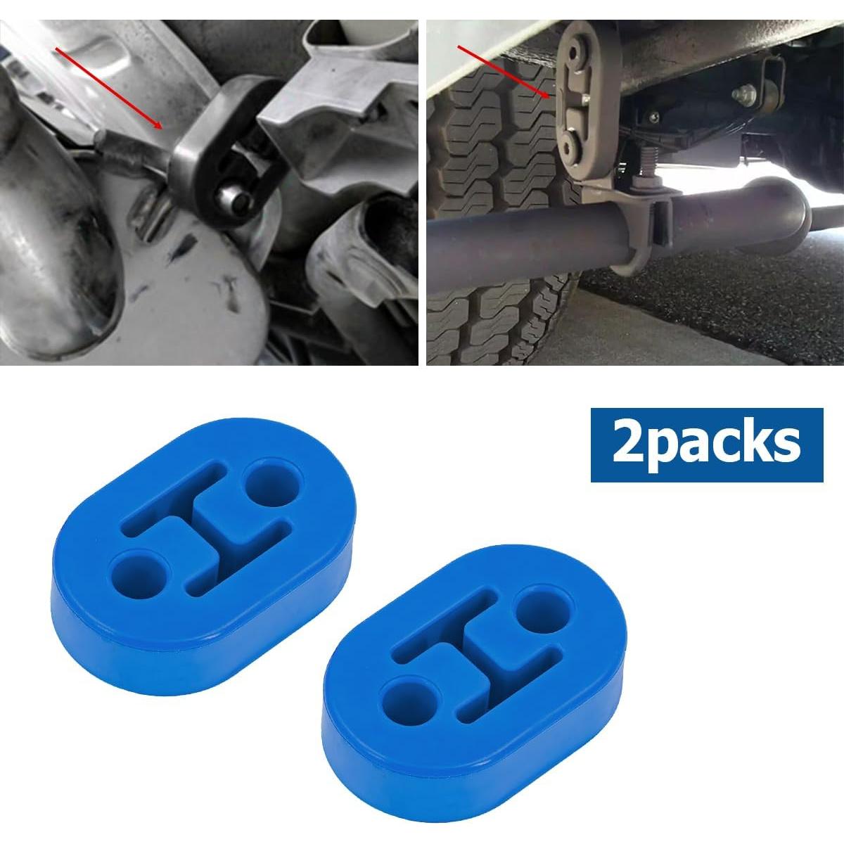 Soporte de Escape de Coche Osilly 2 Piezas Goma Azul 12mm