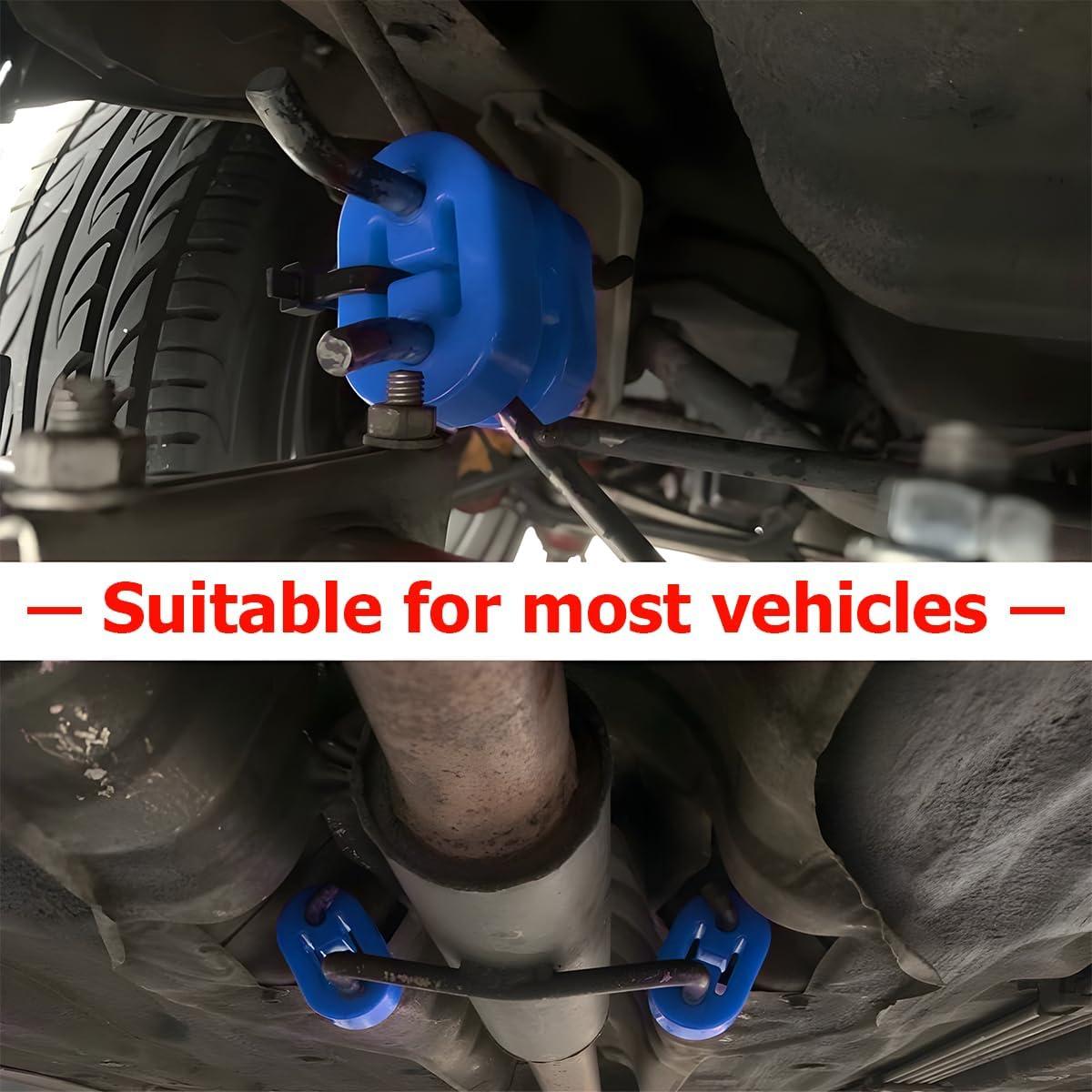 Soporte de Escape de Coche Osilly 2 Piezas Goma Azul 12mm