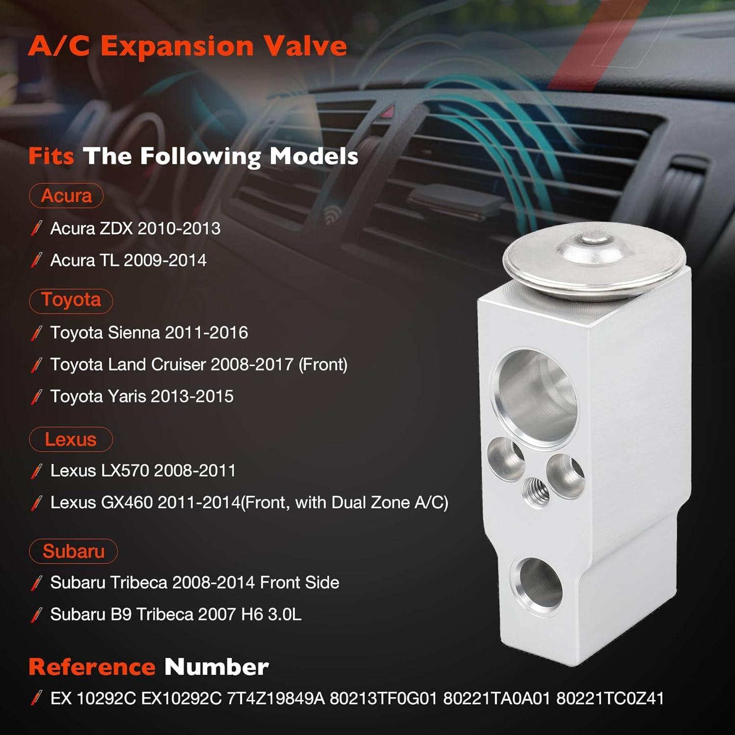 Válvula de Expansión A/C ATRACYPART A2437 Compatible Toyota y Subaru