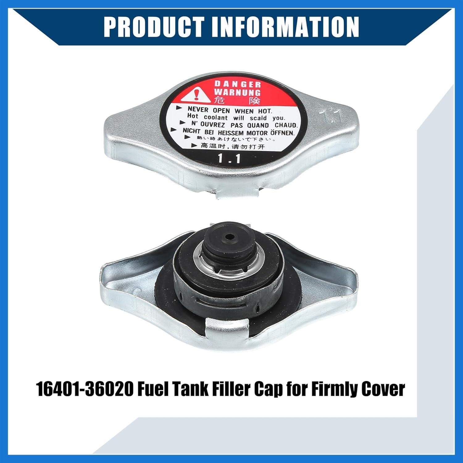 Cuello de Llenado de Radiador VekAuto para Toyota Yaris 07-18