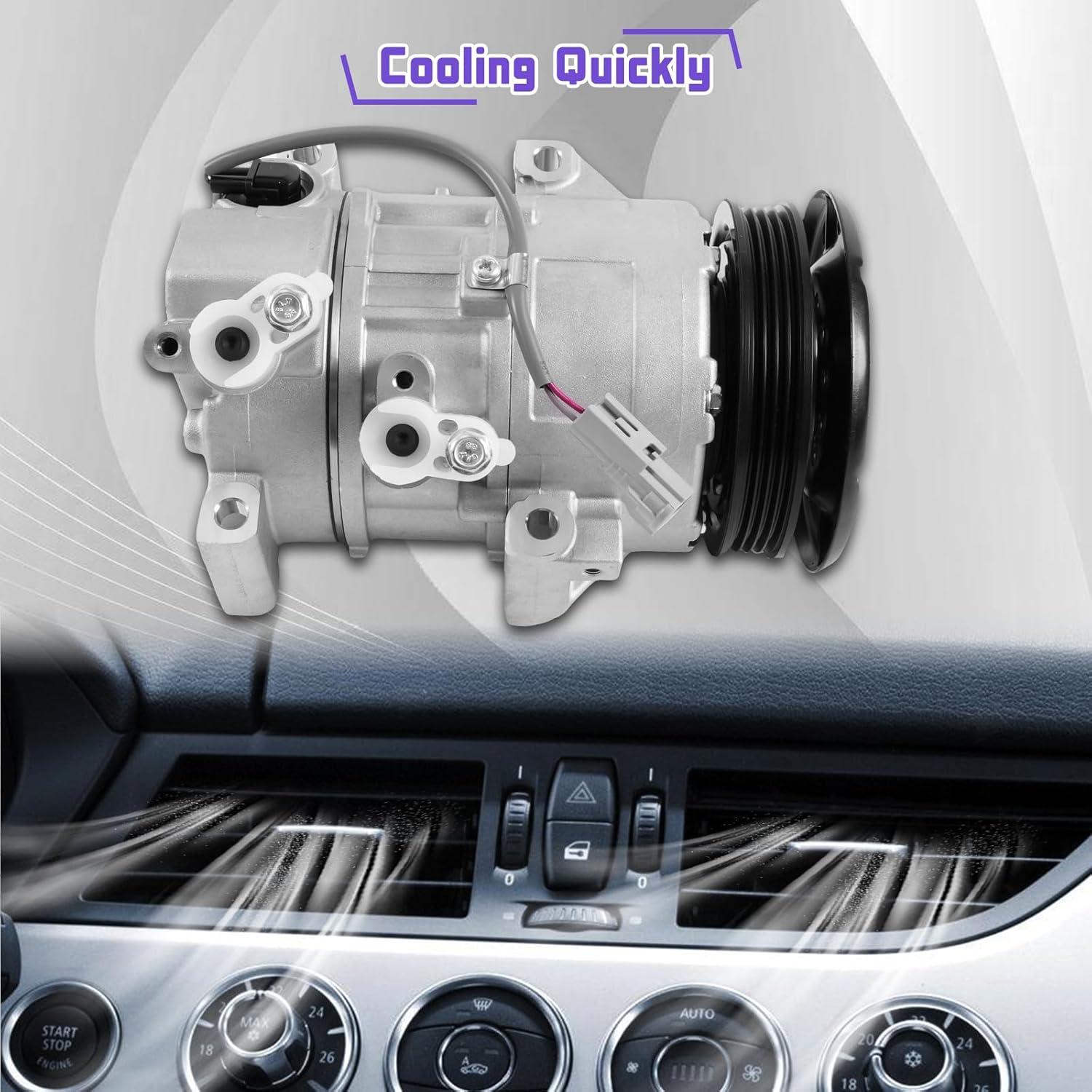 Compresor de Aire Acondicionado Kessocco CO 11078C para Toyota Yaris 1.5L 2007-2010