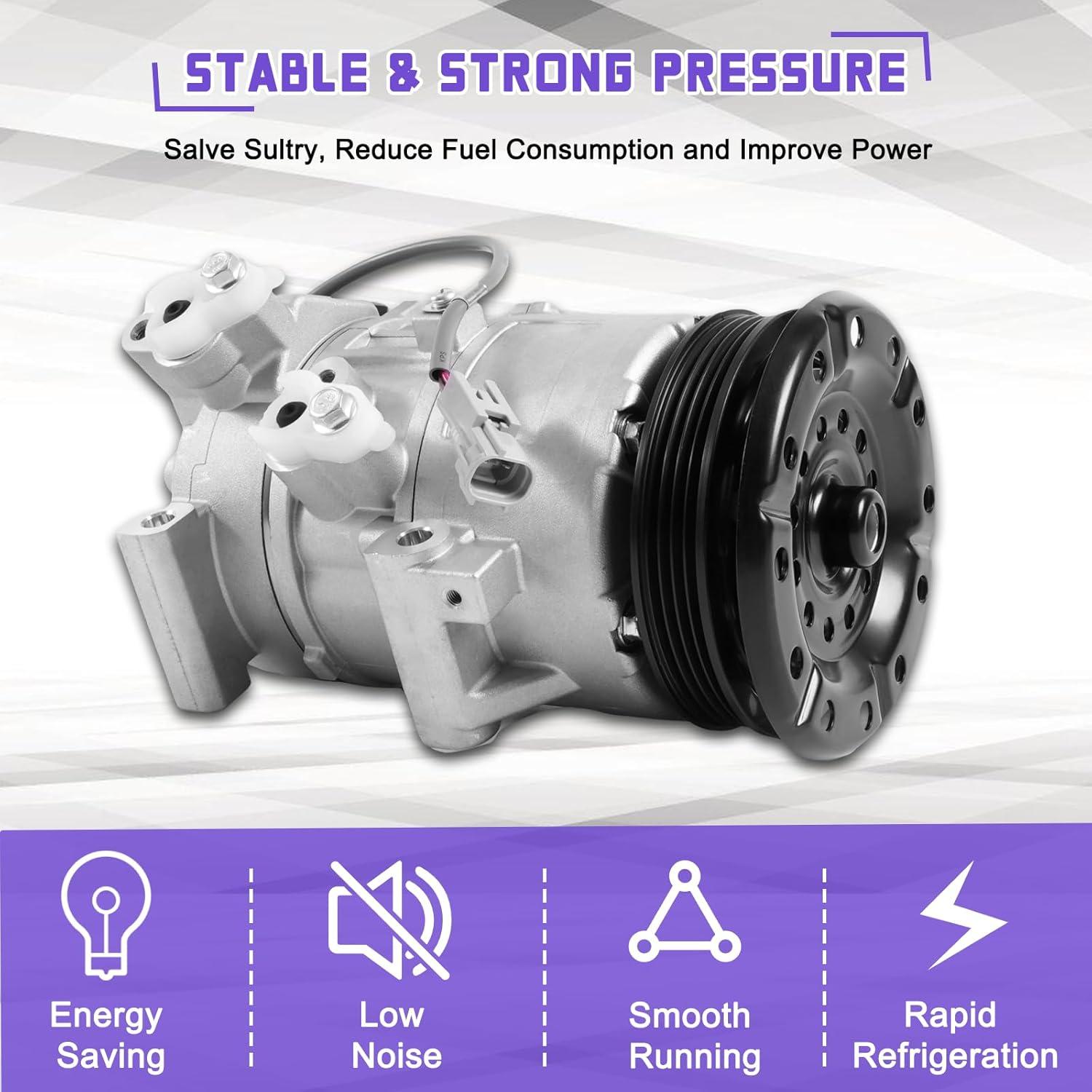 Compresor de Aire Acondicionado Kessocco CO 11078C para Toyota Yaris 1.5L 2007-2010