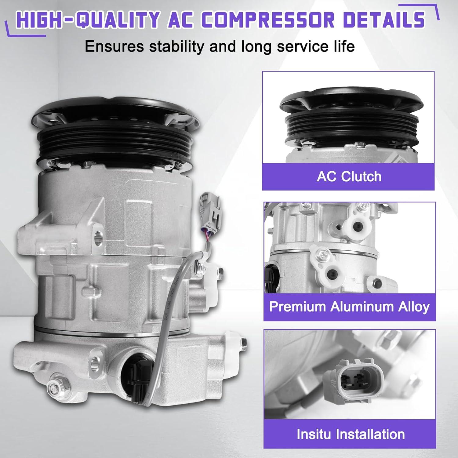 Compresor de Aire Acondicionado Kessocco CO 11078C para Toyota Yaris 1.5L 2007-2010