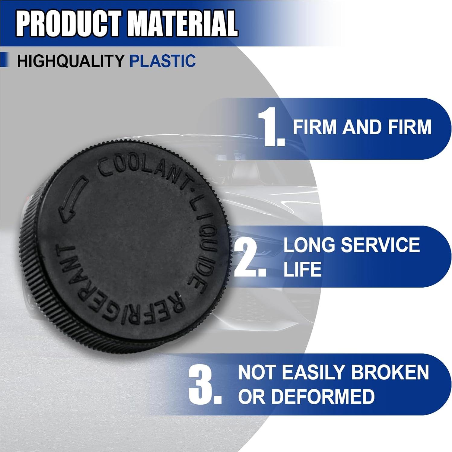 Tapa de Refrigerante Radiador Coche GAOLAOSY 2PCS Negro