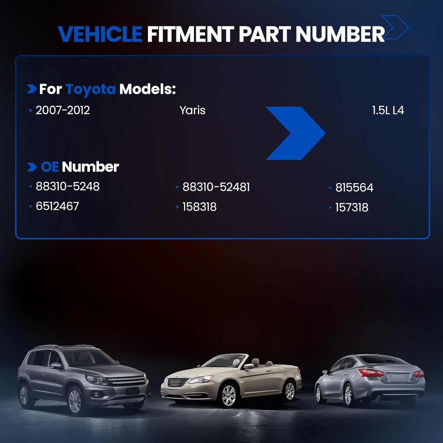 Compresor de Aire Acondicionado SYKRSS 157318 para Toyota Yaris 2007-2012