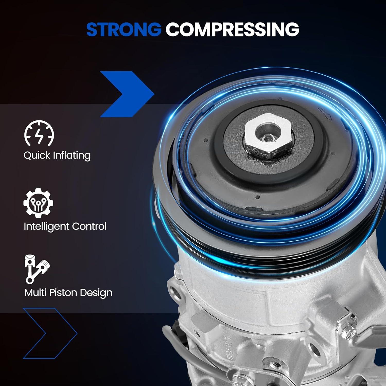 Compresor de Aire Acondicionado SYKRSS 157318 para Toyota Yaris 2007-2012