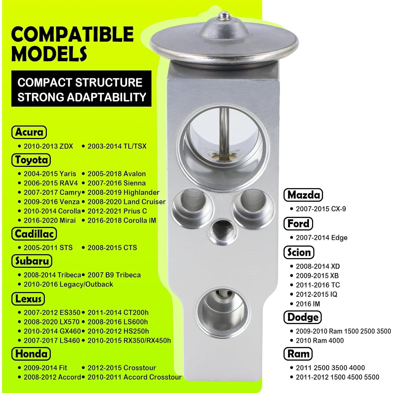 Válvula de Expansión A/C TuLeYiLe EX10292C para Toyota y Acura