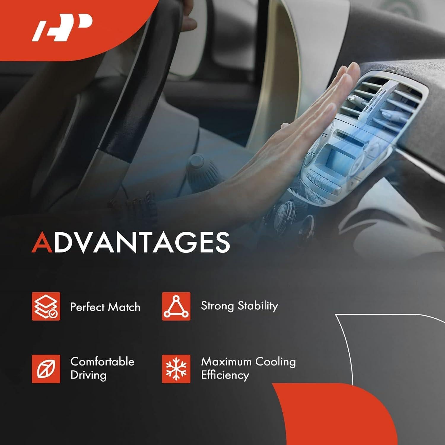 Núcleo de Evaporador A/C A-Premium para Toyota Yaris y Mazda CX-3