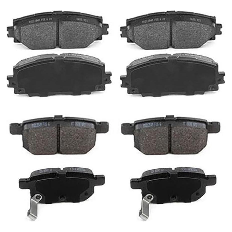 Juego de 8 Pastillas de Freno Semimetálicas Nxolnf para Toyota Yaris 2012-2018