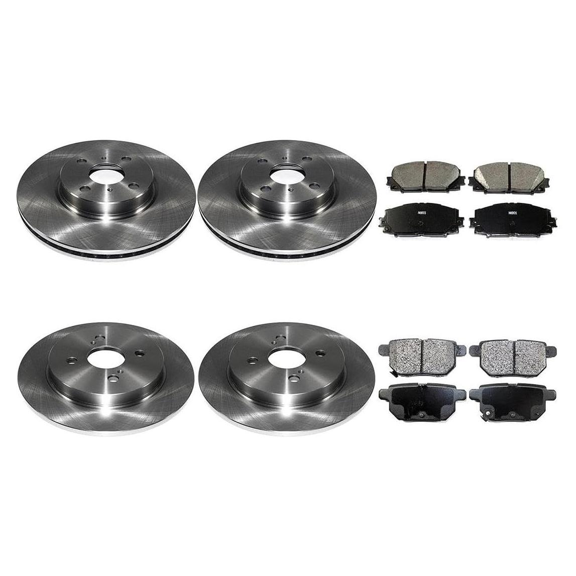 Kit de Pastillas y Discos de Freno HZGEBTECH para Toyota Yaris 2012-2018