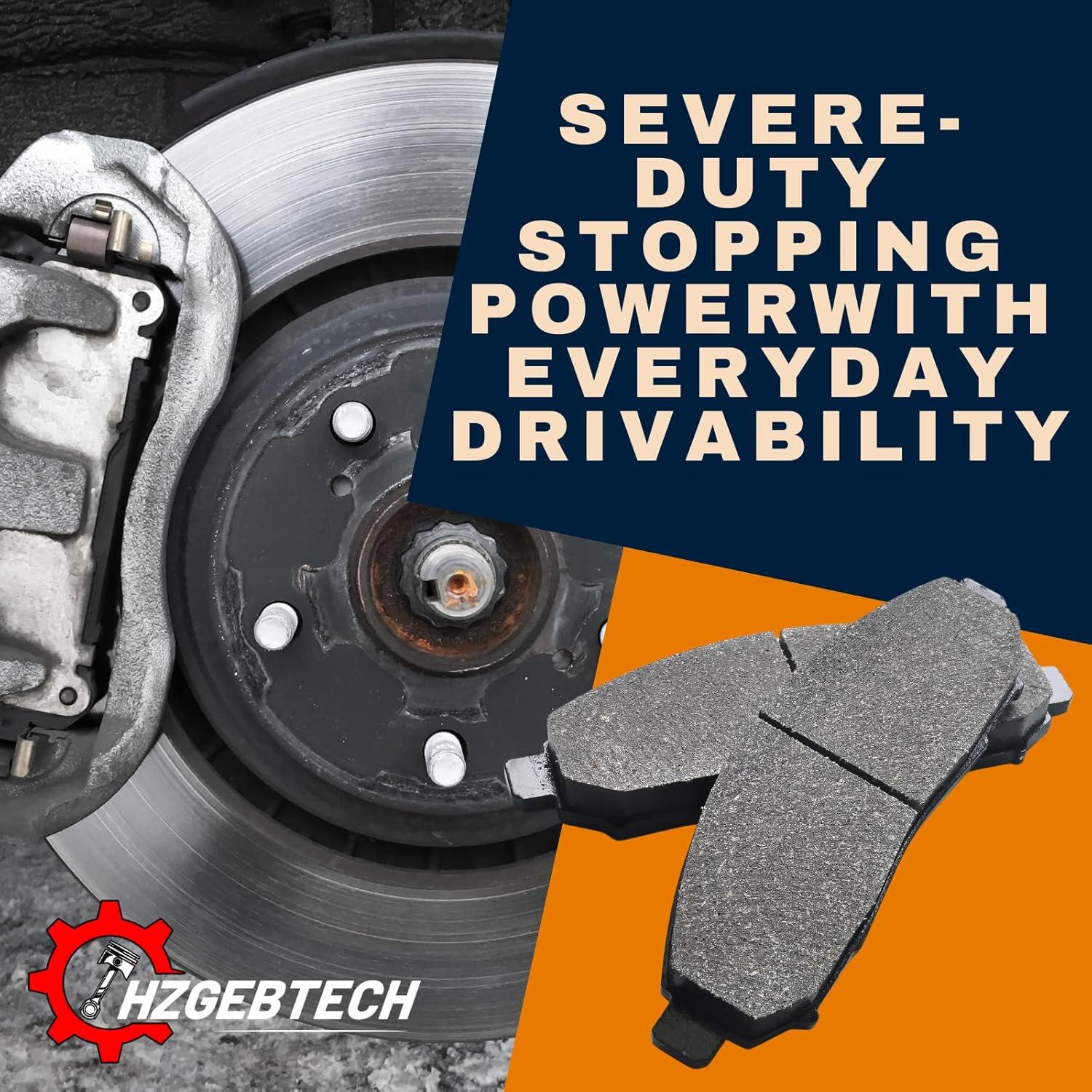 Kit de Pastillas y Discos de Freno HZGEBTECH para Toyota Yaris 2012-2018
