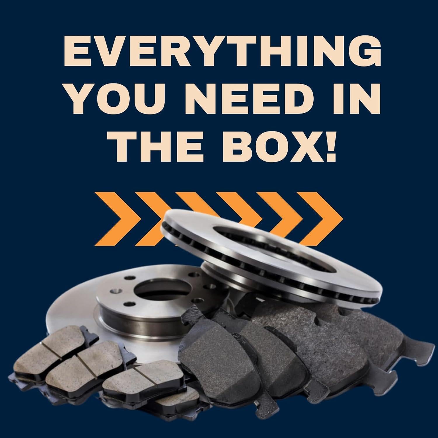 Kit de Pastillas y Discos de Freno HZGEBTECH para Toyota Yaris 2012-2018