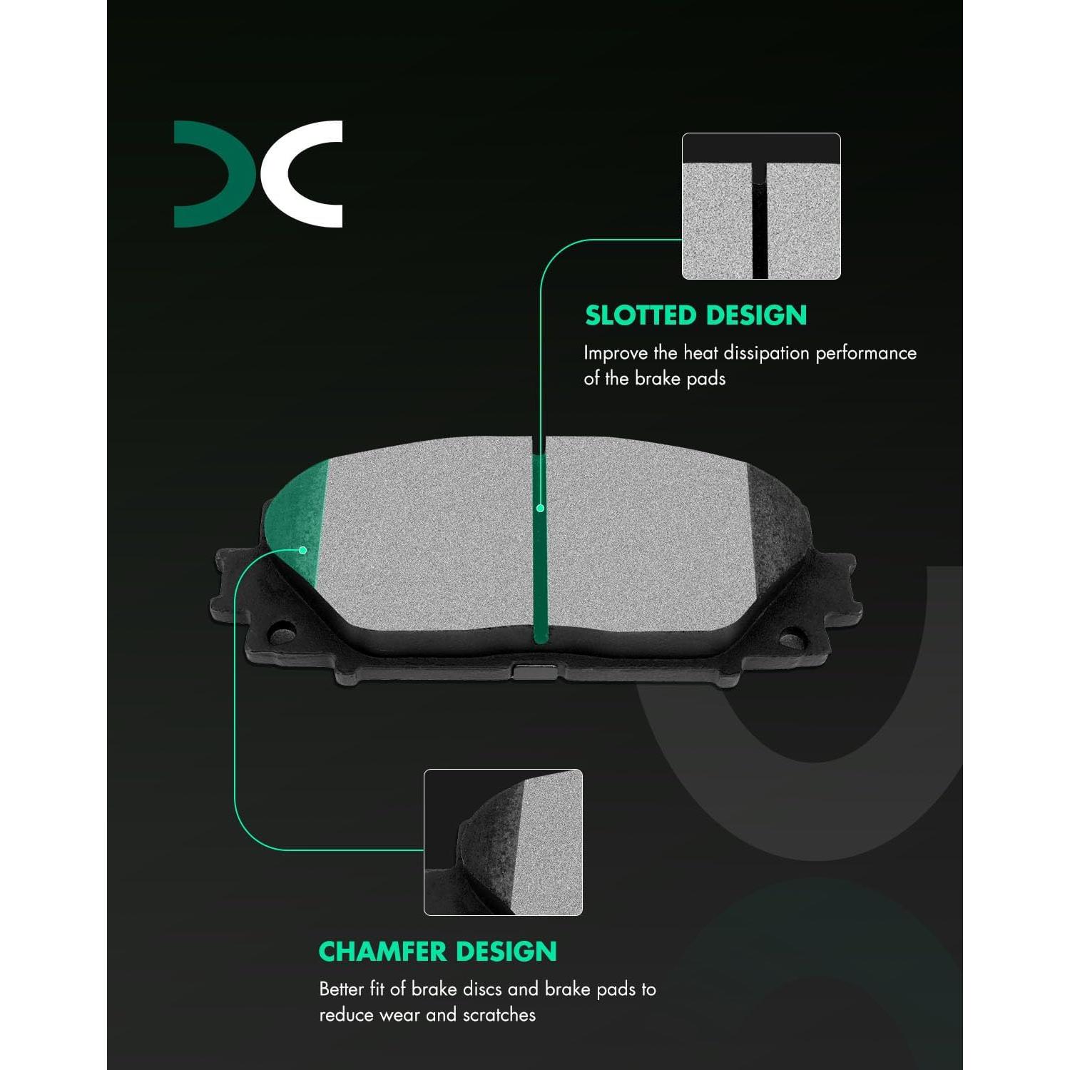 Pastillas de Freno Cerámicas Delanteras SCITOO D1184-8538 para Toyota Yaris 2006-2018