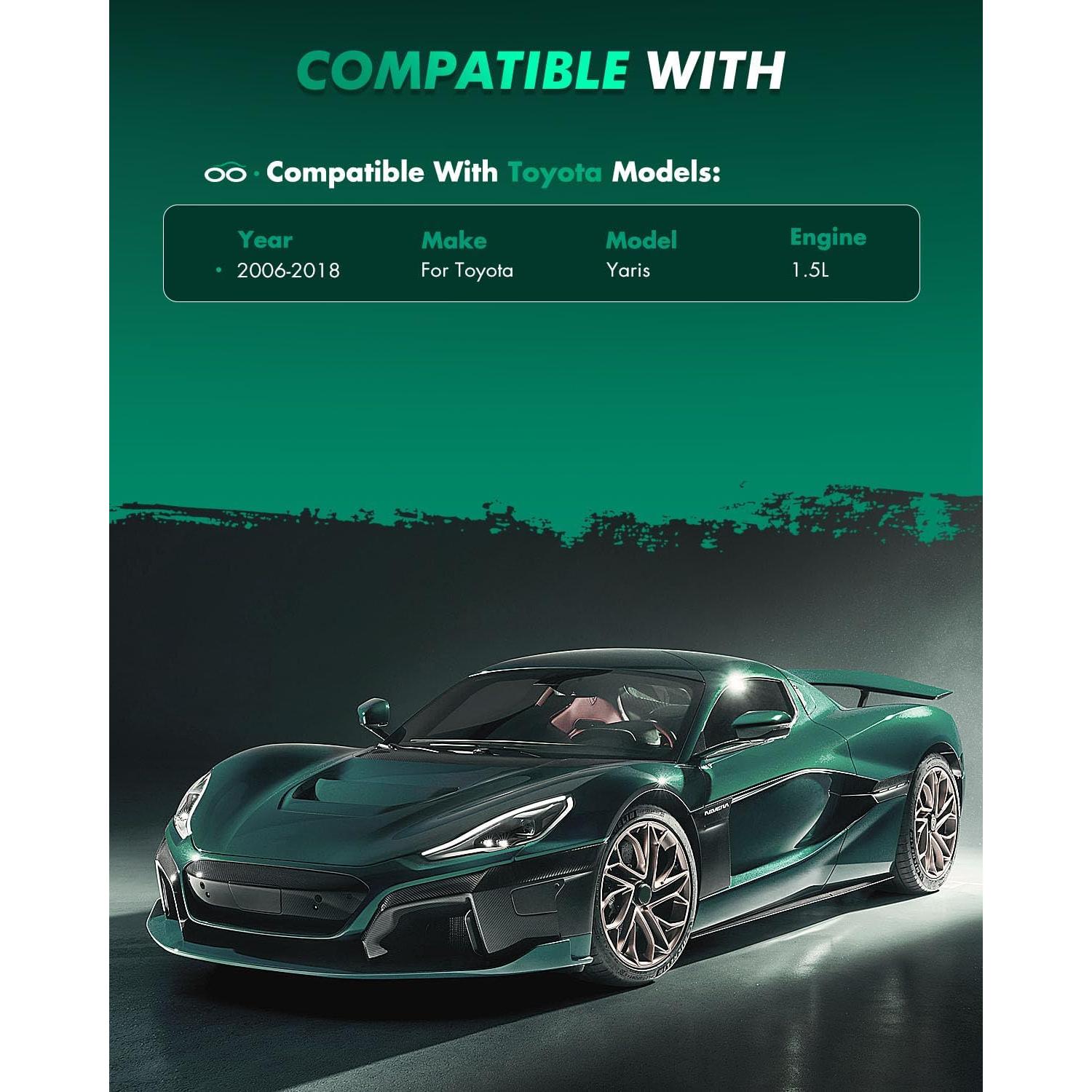 Pastillas de Freno Cerámicas Delanteras SCITOO D1184-8538 para Toyota Yaris 2006-2018