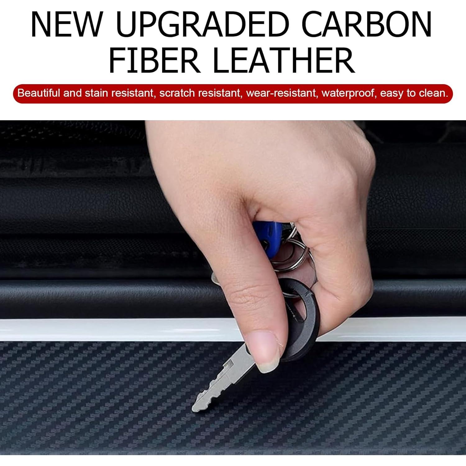 Protectores de Umbral de Puerta Leechio 4 PCS Rojo Antirayaduras