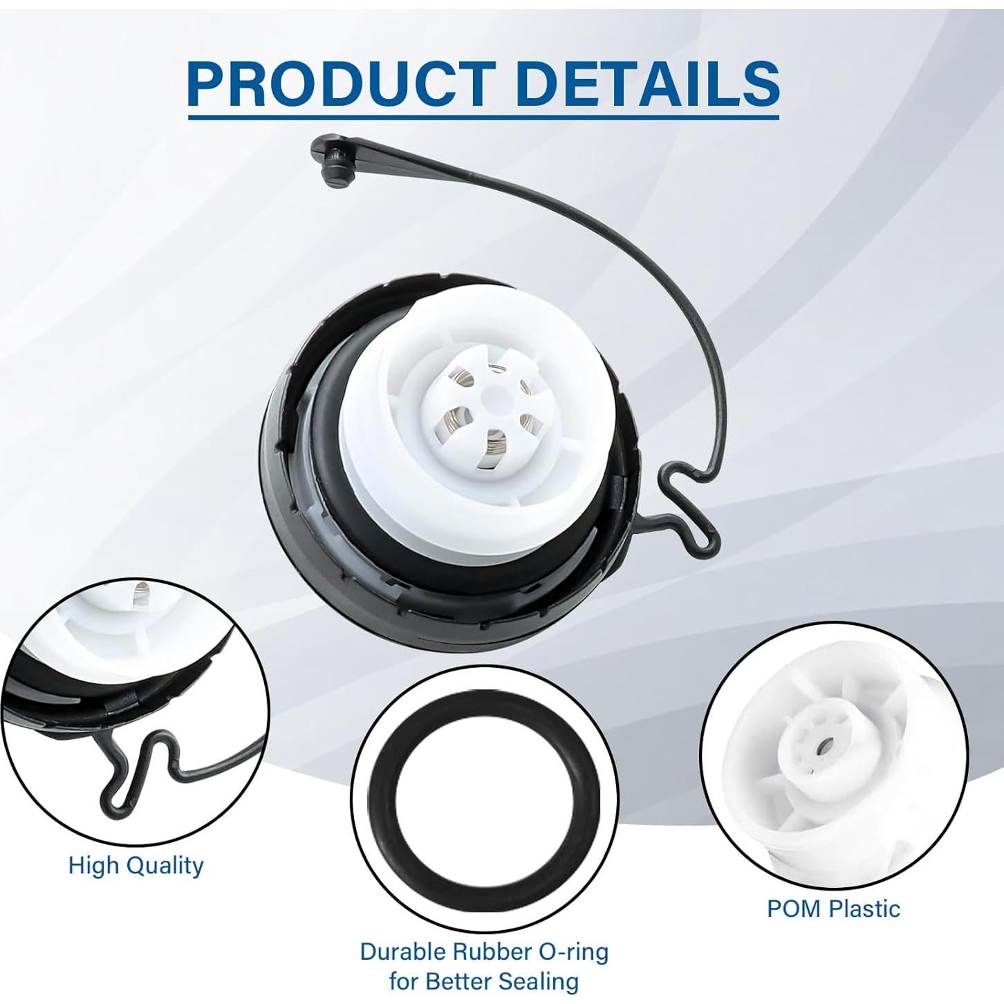 Tapa de Gas TESHITVLOG 77300-06040 para Toyota y Lexus