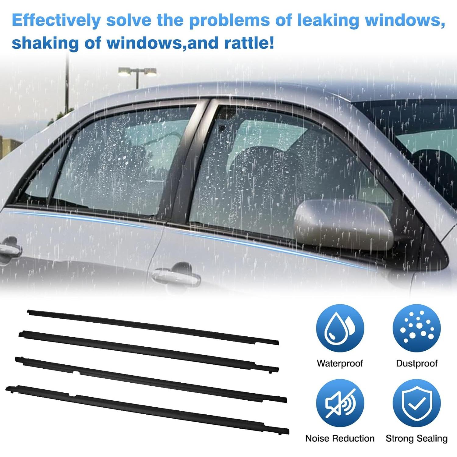 Sellos de Moldura de Ventana TOP-MAX para Toyota Corolla 2009-2013