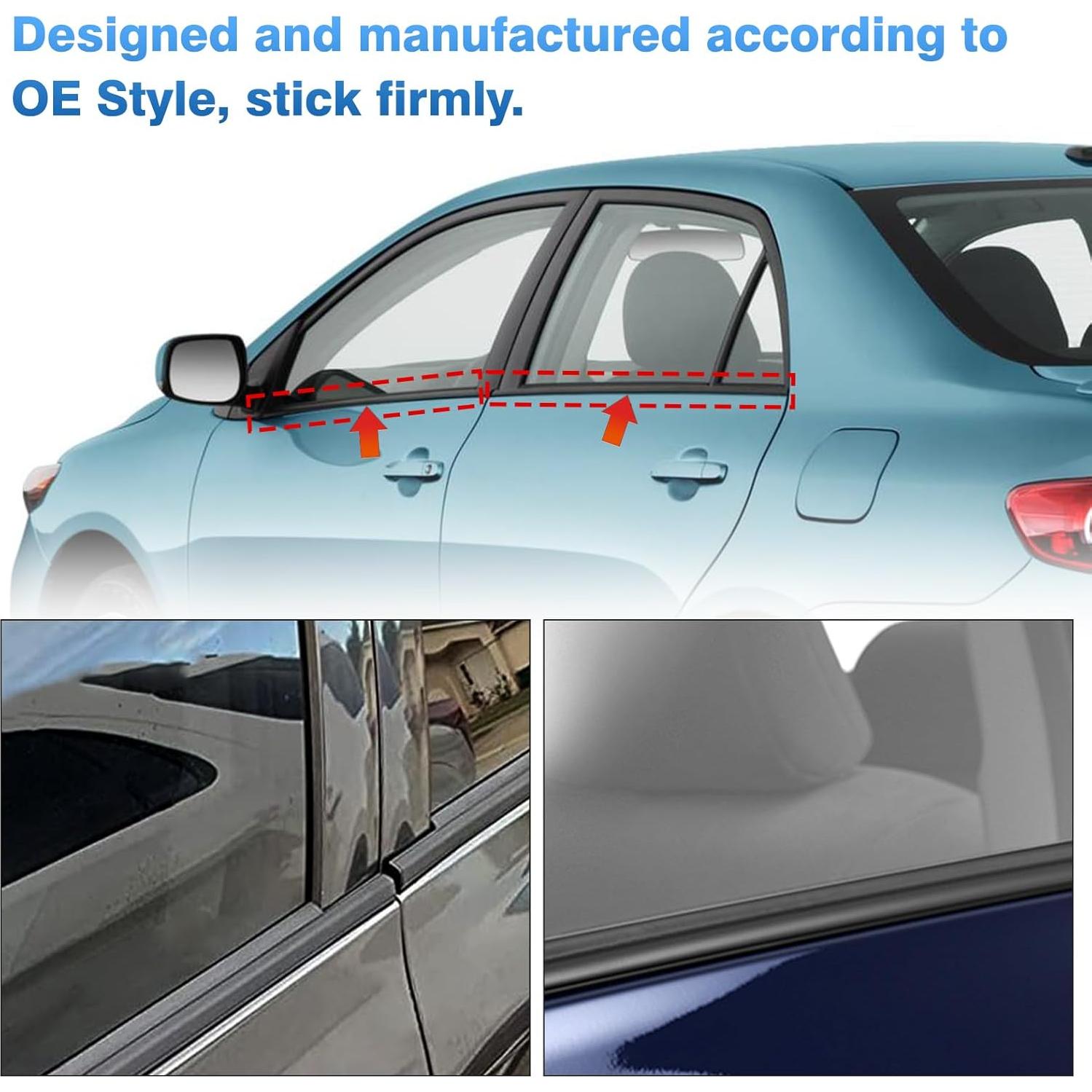 Sellos de Moldura de Ventana TOP-MAX para Toyota Corolla 2009-2013