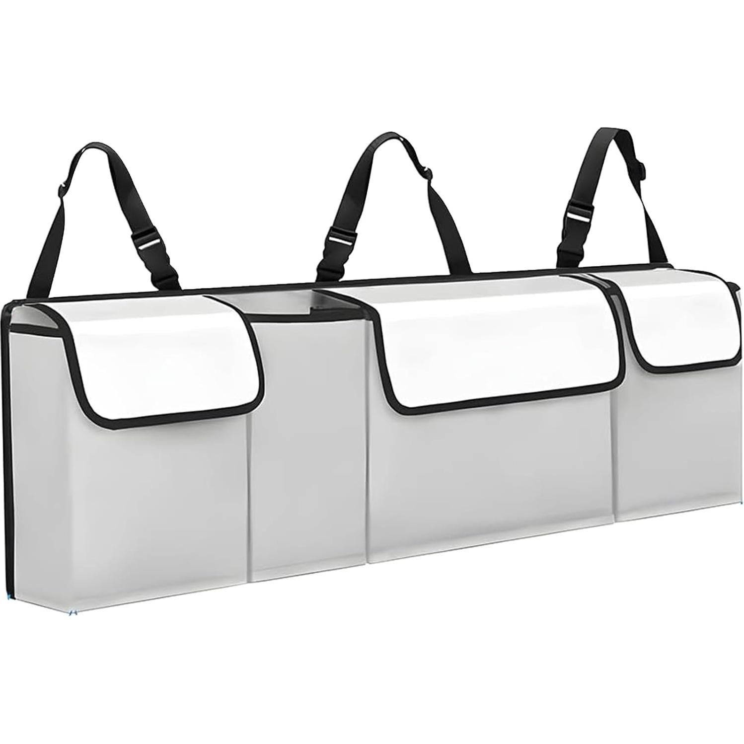 Organizador de Maletero de Coche Tioollev Blanco Impermeable