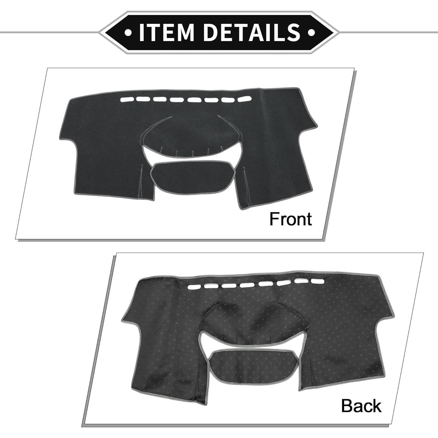 Cubierta de tablero VekAuto para Toyota Yaris 2004-2011 Gris