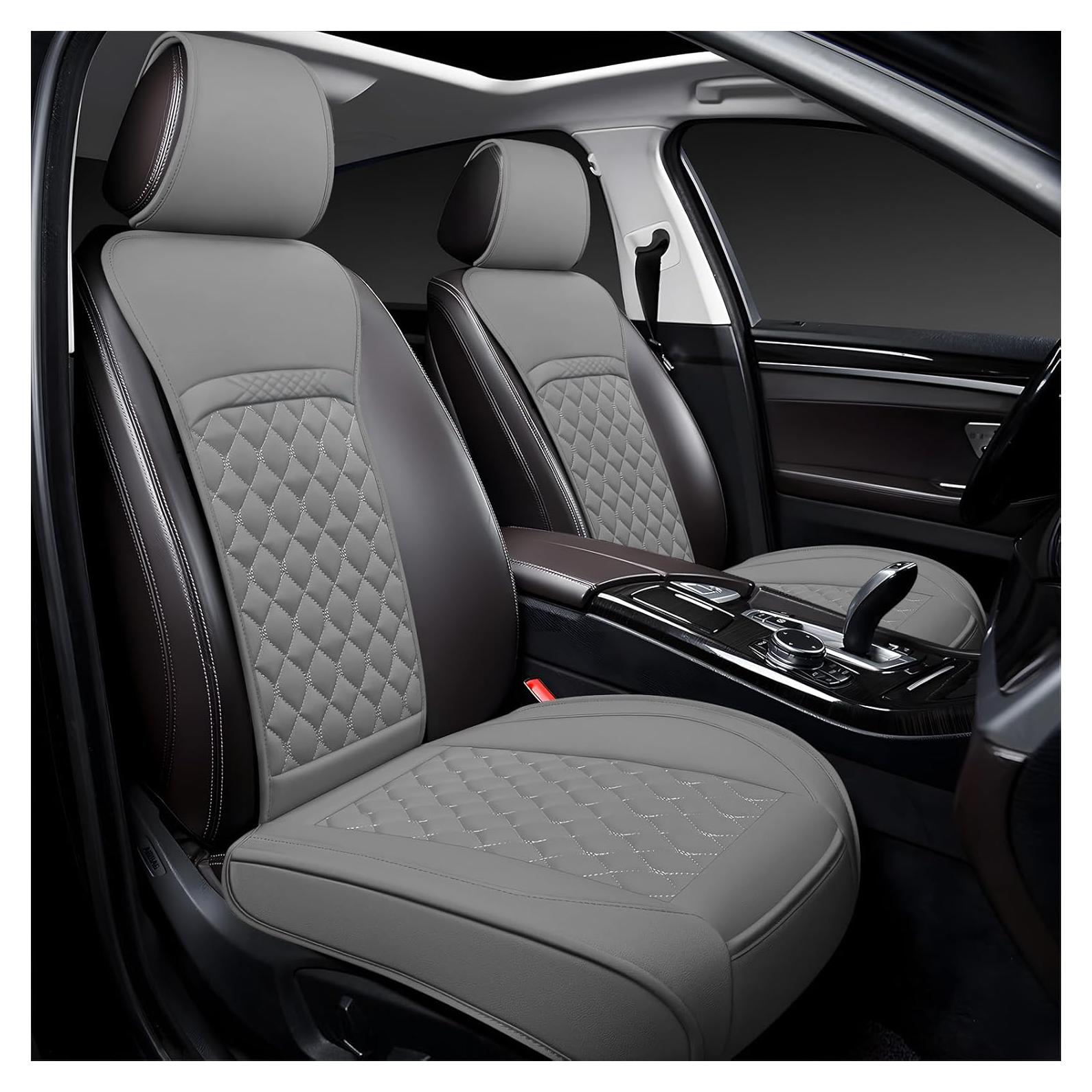 Fundas de Asiento Delantero Joy Forserve para Toyota - 2 Piezas Gris