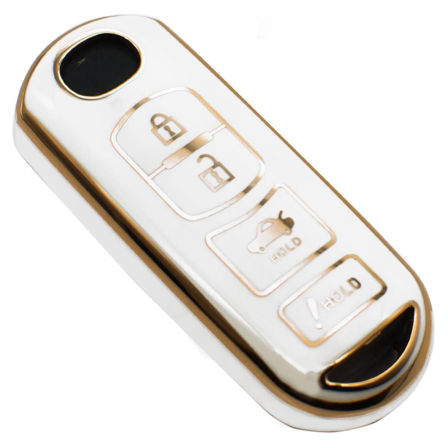 Cubierta de llavero FEYOUN para Mazda y Toyota 4 botones TPU