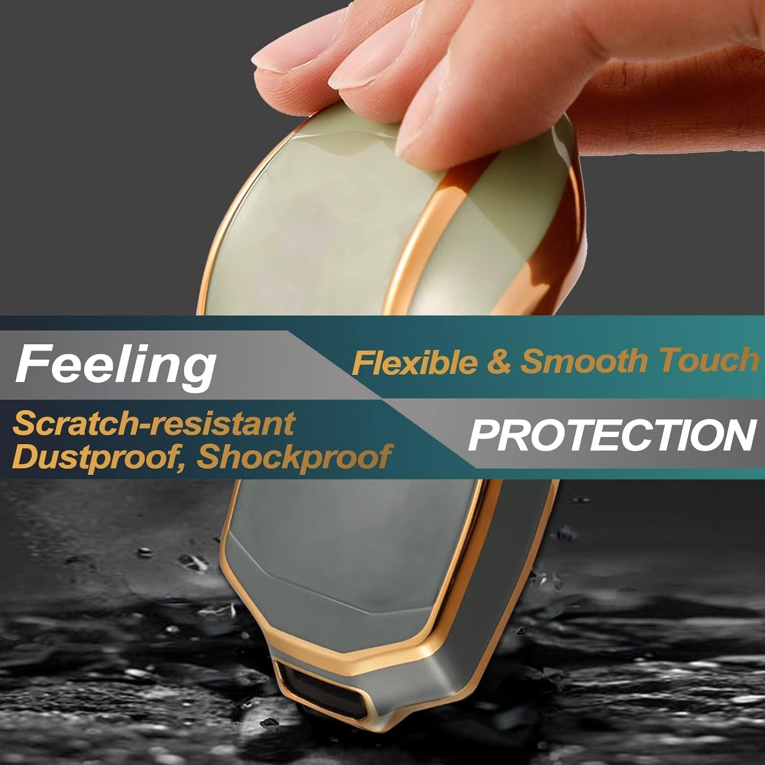 Cubierta de llavero FEYOUN para Mazda y Toyota 4 botones TPU