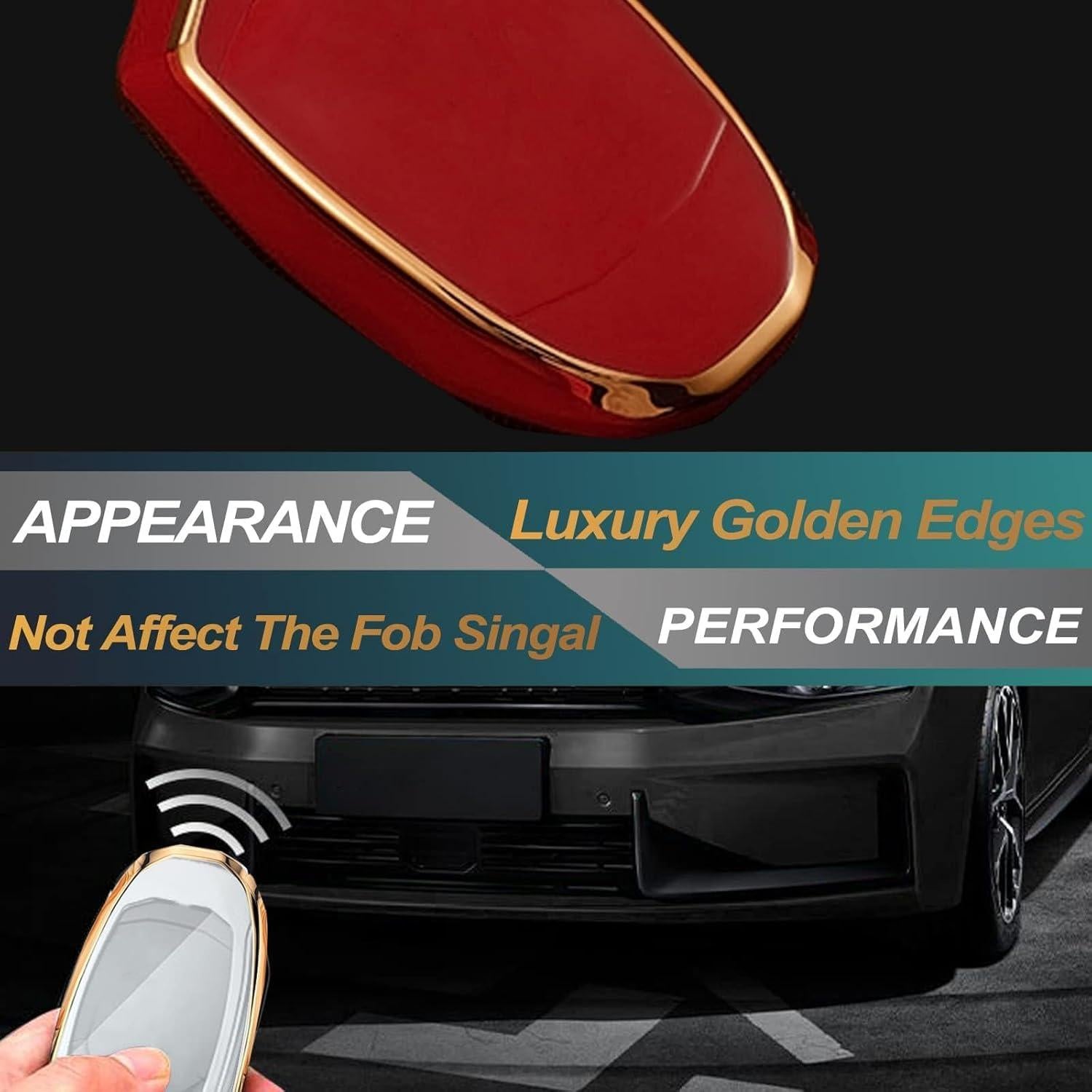 Cubierta de llavero FEYOUN para Mazda y Toyota 4 botones TPU