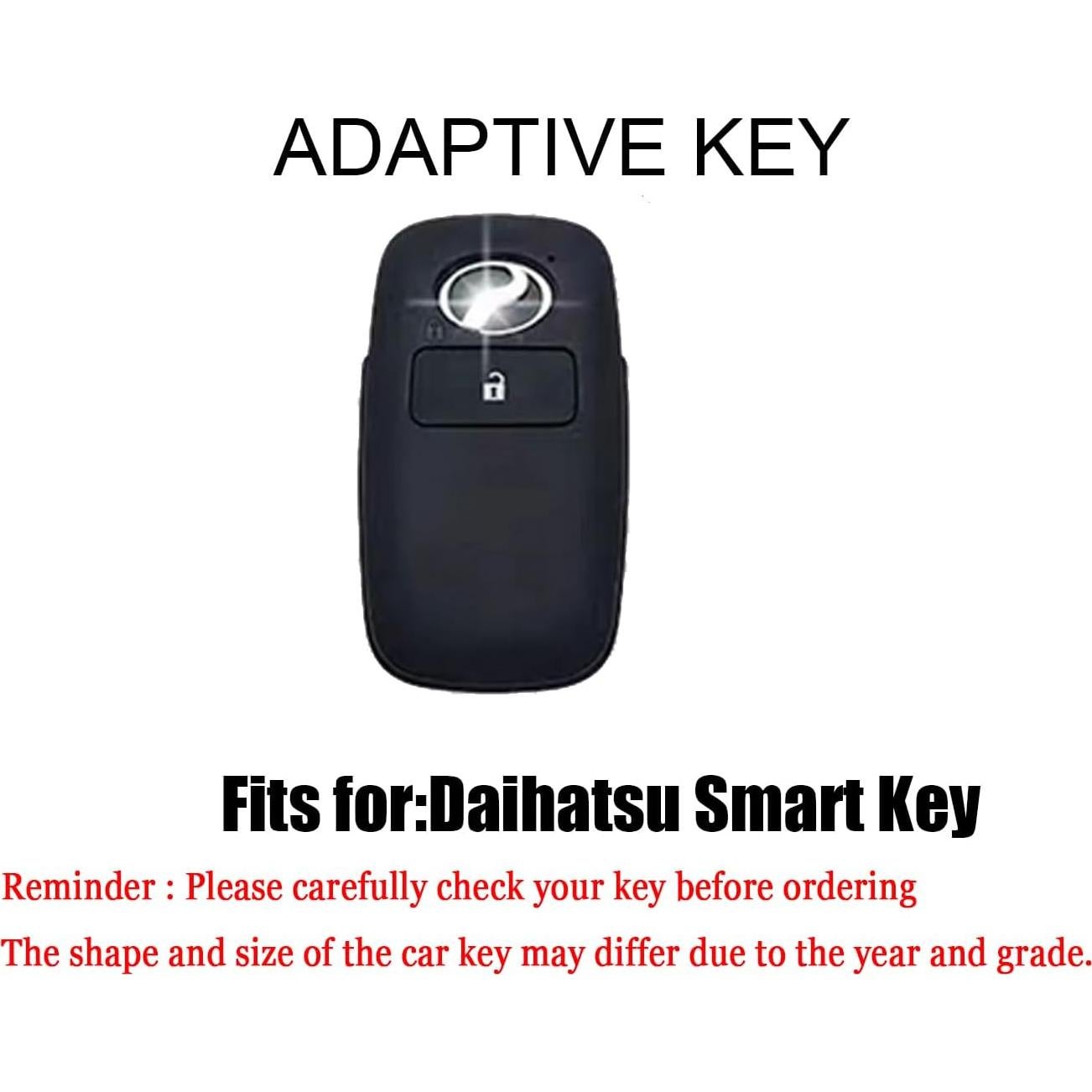 Funda de Llave TPU HIBEYO para Daihatsu Rocky y Toyota Yaris - Negro