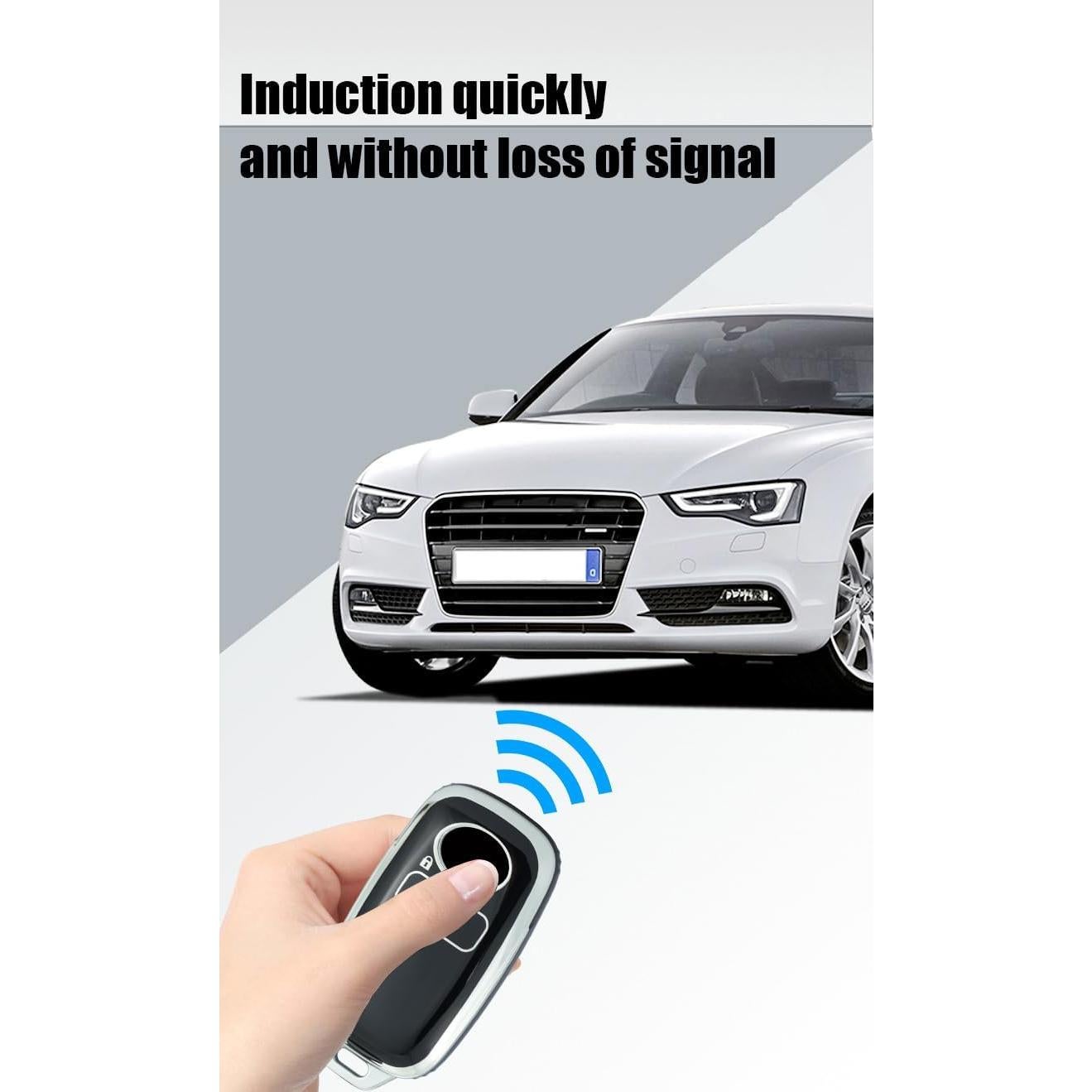 Funda de Llave TPU HIBEYO para Daihatsu Rocky y Toyota Yaris - Negro