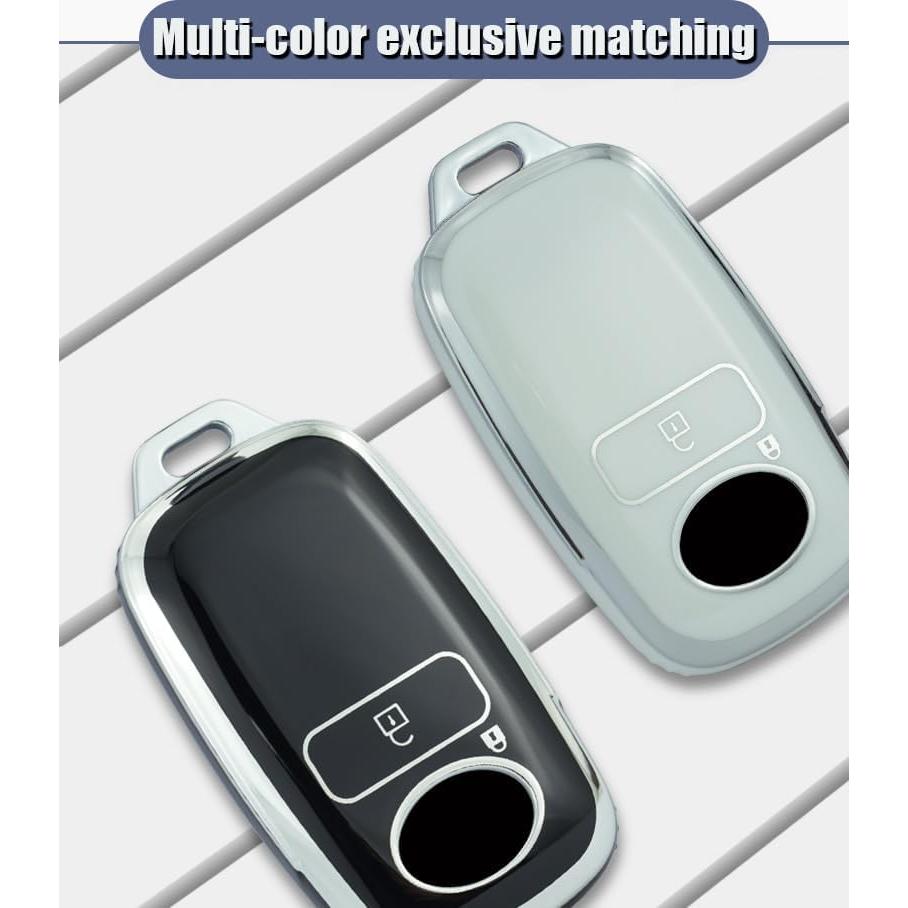 Funda de Llave TPU HIBEYO para Daihatsu Rocky y Toyota Yaris - Negro