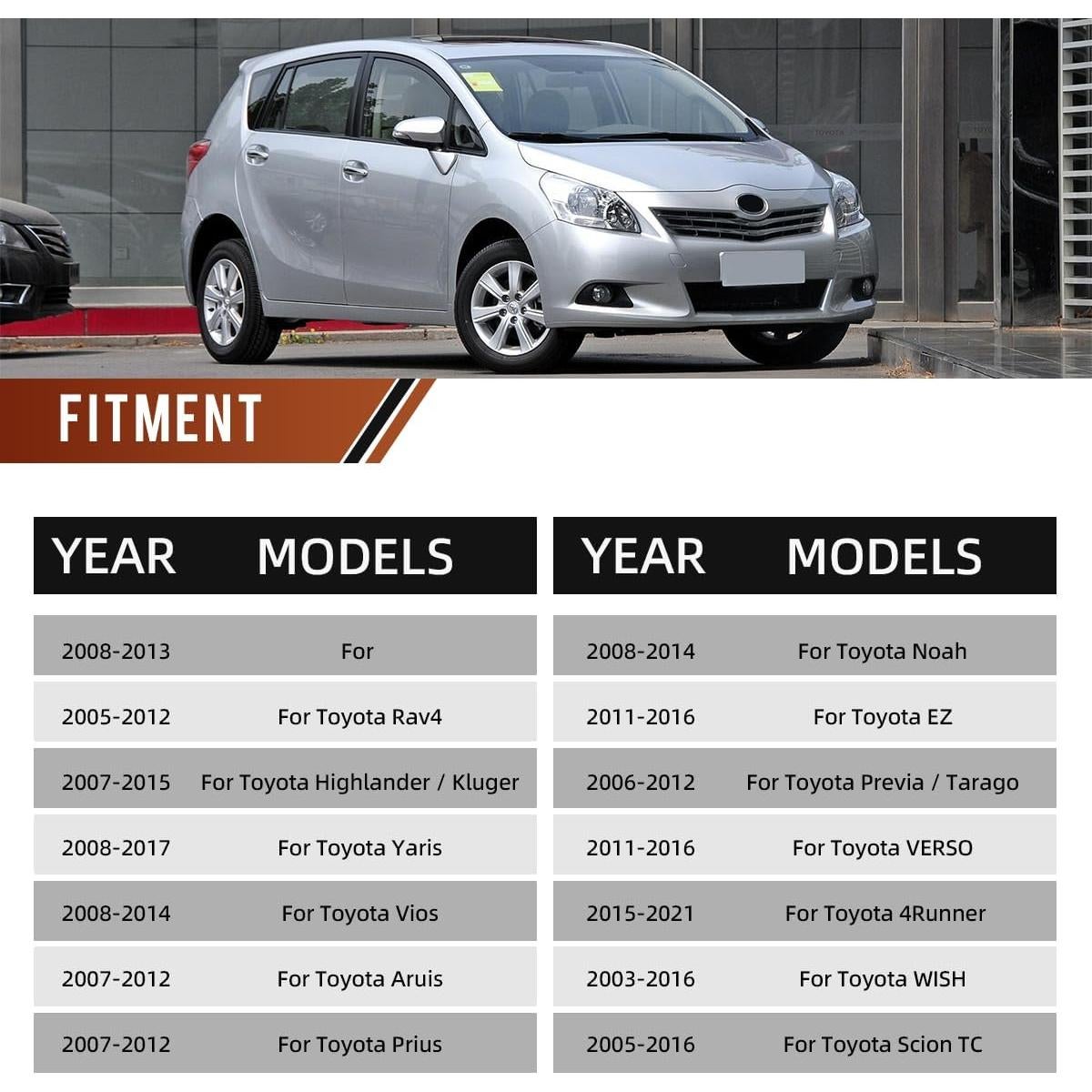 Mango de Agarre de Techo PAIMOHO para Toyota Corolla y más