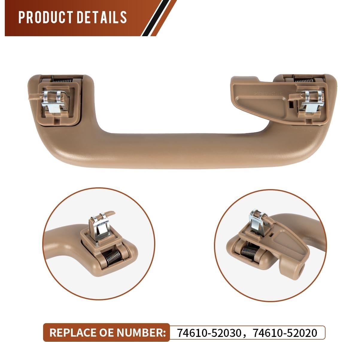 Mango de Agarre de Techo PAIMOHO para Toyota Corolla y más