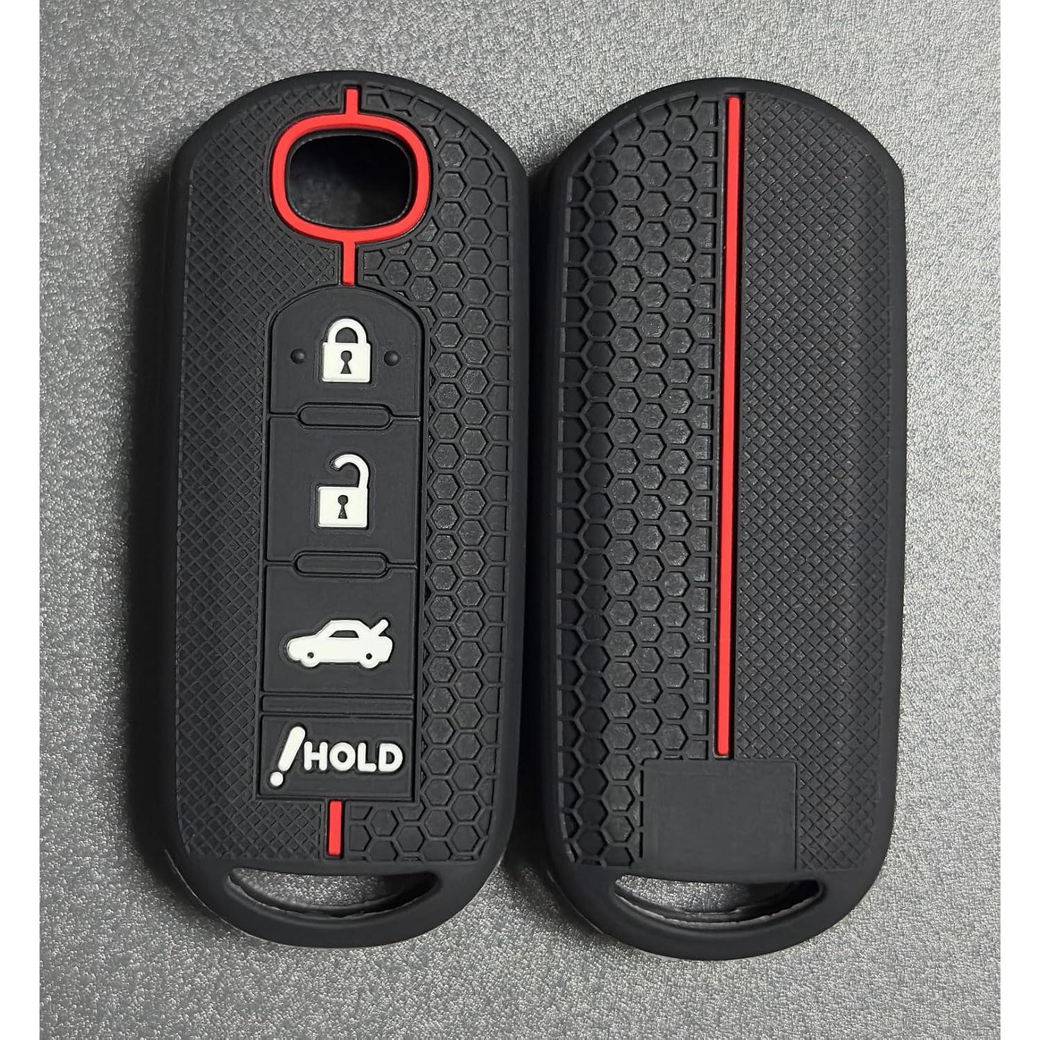 Cubierta de Llave de Silicona REPROTECTING 4 Botones Negro/Gris