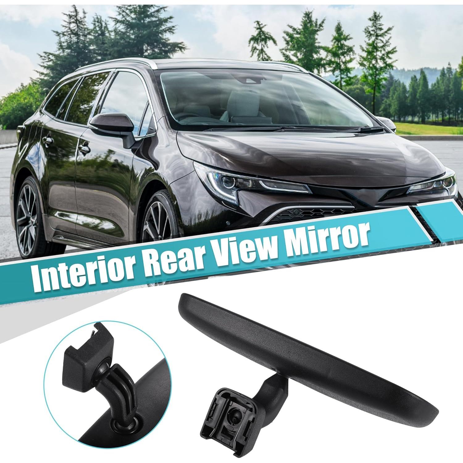 Espejo Retrovisor Interior uxcell Negro 24.5x6.5cm para Toyota Corolla